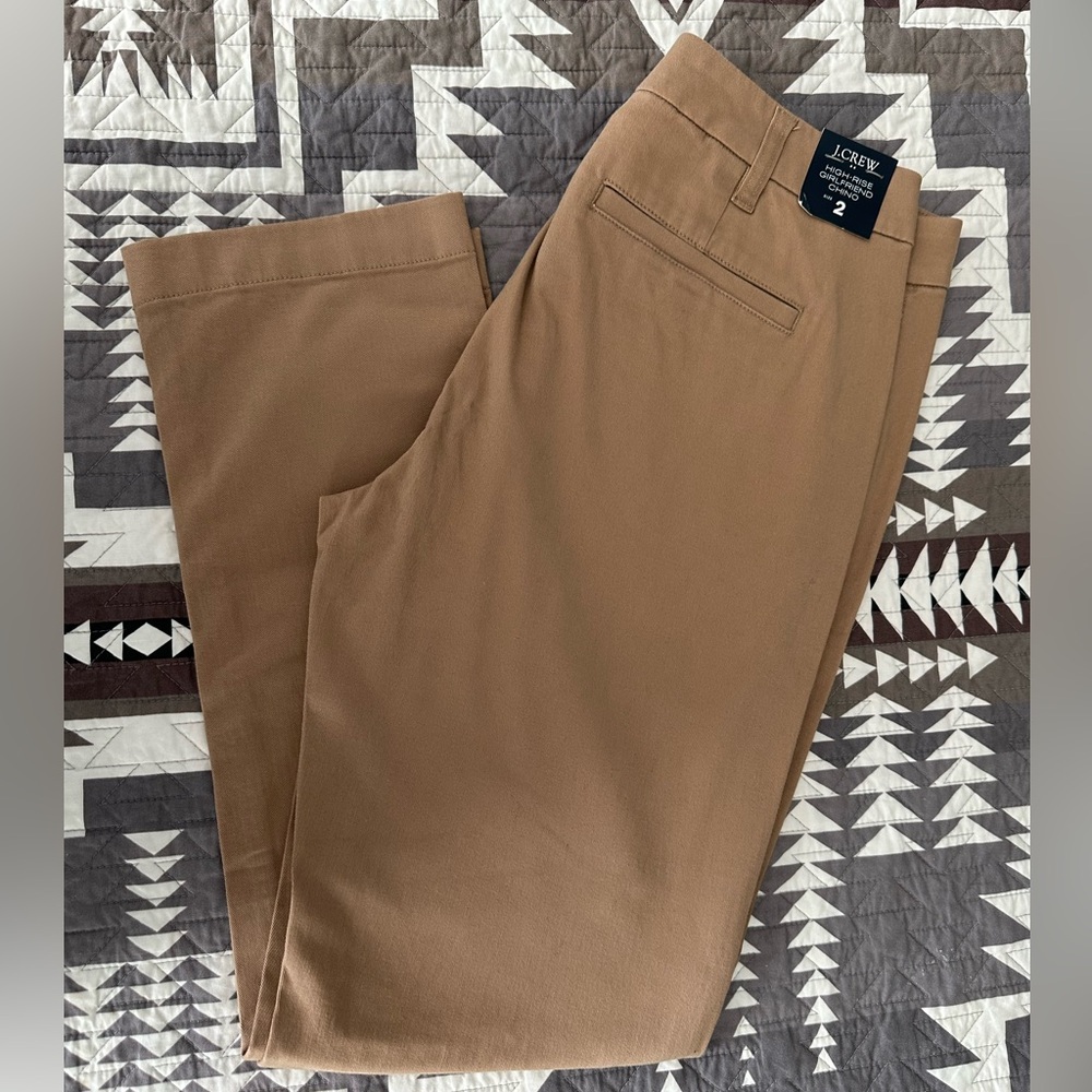J Crew High Rise Girlfriend Chino Pant size 2